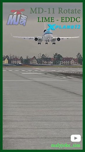 🔵 X-PLANE 12.3.1 | EDDC / 👉👉 Dresden landing 👈👈 | MD-11 Rotate #xplane12