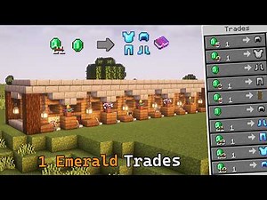 EASIEST Minecraft Villager Trading Hall | 1 Emerald Trades | Java & Bedrock 1.21