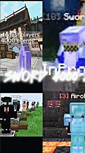 10 strongest players sword 4000 event #edit #gaming #minecraft #viral