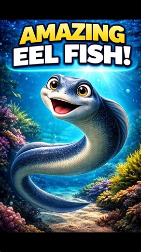 Eel Fish 🐟 The Snake-Like Ocean Fish #shorts#youtubeshorts