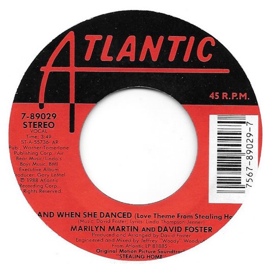 Marilyn Martin And David Foster - And When She Danced (Love Theme From Stealing Home)