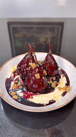 Peras al Vino | receta fácil