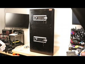 VEVOR Double Doors 4.5 cu.ft Safe Box with Key Lock & Password, Safe Lock Box with Fireproof Bag