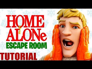 Fortnite -HOME ALONE ESCAPE ROOM -ALL LEVELS ALL CODES (TUTORIAL)