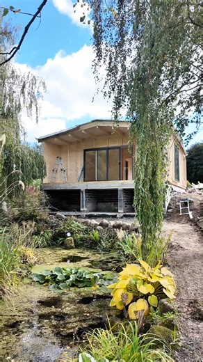 Behind the Build: A Custom Barnstyle Extension 🏡✨ Today we’re giving you a little peek behind the scenes at one of our recent projects , a custom 6.9m x 6.9m barn-style extension with a 1.5m veranda. Some extra features include: thick 60mm log walls, 150mm of PIR insulation to keep things extra cosy year round, premium uPVC windows and doors, and a steel roof with all the trimmings (gutters, downpipes , the works). Are you thinking of an extension? Chat to us today 🏡 ☎ 01-5641964⠀⠀⁠⠀⁠ ⁠ 📧 sal