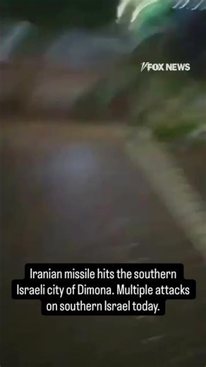WATCH: Video shows Iranian missile hitting southern Israel #shorts #foxnews #us #news #media
