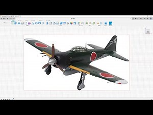 【第１１回 即興3Dモデリング】零戦戦闘機3DCADで作ってみた
