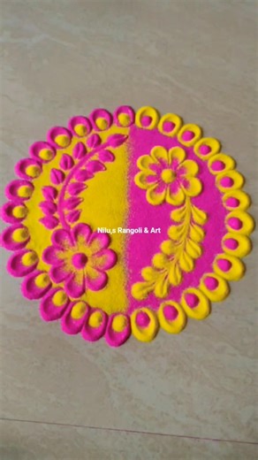 Attractive Rangoli Design 🤗