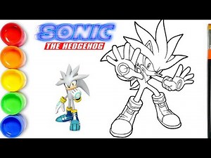 Sonic the Hedgehog Coloring Book Page Silver the Hedgehog - Silver The Hedgehog Drawing