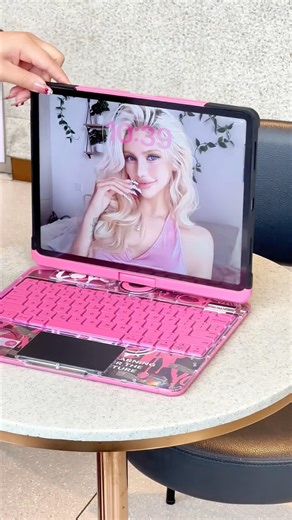 iPad keyboard Pink Y2K Glow — Designed to Be Seen, Styled to Be Remembered 💖✨ #ipad #ipadkeyboard