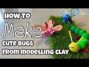 ART VIDEO: How to create cute bugs using MODELLING CLAY with Kerri Bevis #artlife​