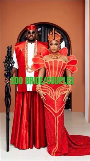 CLASSY EDO BRIDE DRESS | COUPLES