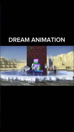 Dream Minecraft vs Animation