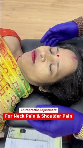 Instant Neck & Shoulder Pain Relief 😱 Chiropractic Adjustment Magic! #shorts | Dr. Rajneesh Kant