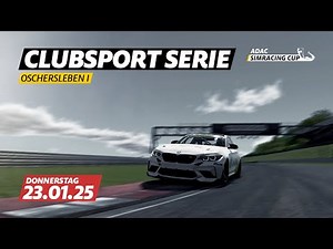 🇩🇪 LIVE 🔴 ADAC SimRacing Clubsport Serie | Saison 2025 | Event 1 | Oschersleben I