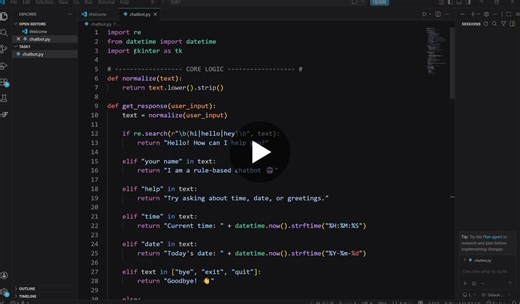 #chatbot #python #nlp #aiprojects #learning | Gautam Kumar Jha
