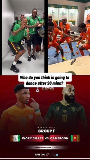 Ivory Coast vs Cameroon - What’s your 90 minutes prediction ? 🏆⚽️ #AFCON2025 #morocco2025 #cameroon #cotedivoire #ivorycoast Ivory Coast ready to win Cameroon to maintain their Defending Champion title