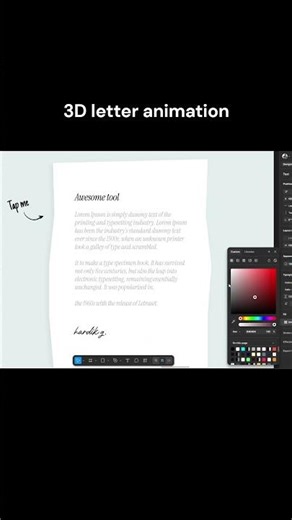 3D letter website animation in figma #figmaanimation