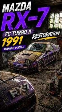 Mazda RX-7 FC Turbo II 1991 Midnight Purple #mazdarx7 #mazda #asm