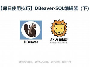 dbever在哪找保存的sql编辑