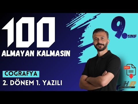 9. Sınıf Coğrafya 2. Dönem 1. Yazılı | Genel Tekrar