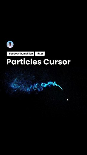 MUHILVANAN J | Particles Cursor using Three Js...!🧠 Free Source Code❤️ - https://t.me/codewith_muhilan/440 | Buy my E-Book📚 -... | Instagram