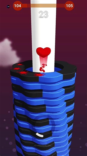 Stack Ball 3D Crash Platform Fast Furious Drops Level 104