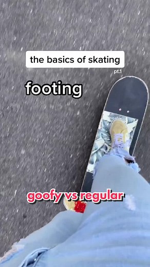goofy vs. regular - you can screenshot the pic at the end to learn it better #skateboardingtutorials #tutorial #skate #skateboard #skateboarding