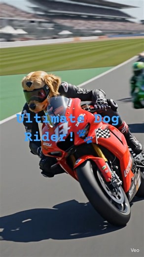 Dog Rider Dominates:Unbelievable Wins!🐾🏍️🔥#shorts