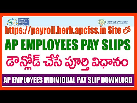 HOW TO DOWNLOAD AP EMPLOYEES PAY SLIP IN PDF in payroll.herb.apcfss.in Site -AP EMPLOYEES PAY SLIPS