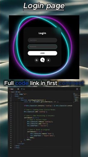This CSS Animation is INSANE! 😱 Premium Liquid Login