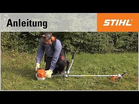 Das Starten der Motorsense FS 240