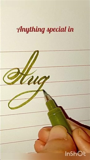 Soft Tip Brush Pen Aesthetic Calligraphy - August | Relaxing Cursive Handwriting
