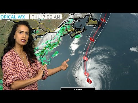 Hurricane Larry is on track to sweep across eastern Newfoundland