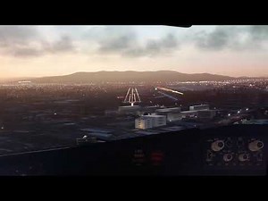 伊丹空港 RW32L 着陸 コックピット