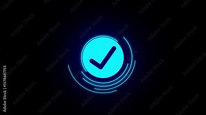 Check mark rounded symbol with circle.Check mark icon , check box icon with right or correct buttons and yes check mark tick box icons - check box symbol sign .