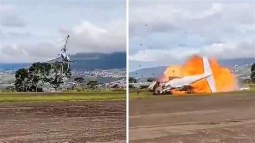 Venezuela Plane Crash Video: Shocking Moment Of Small Aircraft Bursting Into Flames During Takeoff At Paramillo Airport, 2 Killed