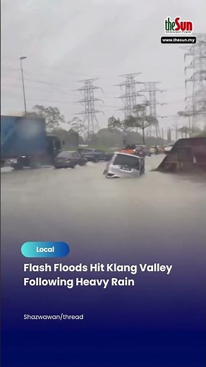 Flash Floods Hit Klang Valley Following Heavy Rain