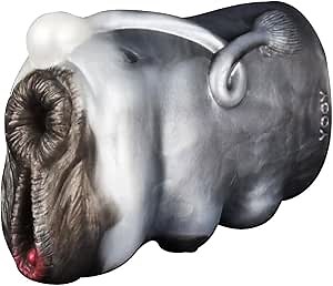 Lifelike White Black Color Mixed Ultral Soft Male Masturbator Silicone Stroker Fantasy 2 in 1 Unqiue Design Waterproof