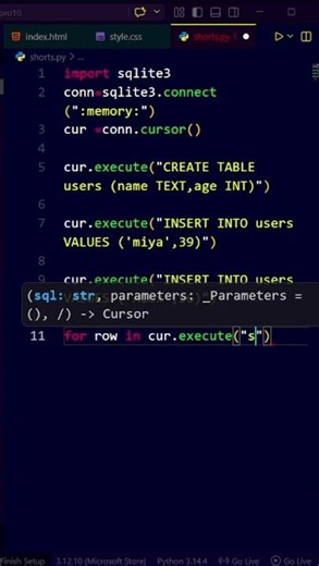 Run SQL Without Database Setup #trending #coding #shorts