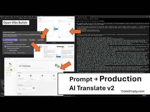 Rebuilding a Production AI Translator Using AI (From Empty to Production)