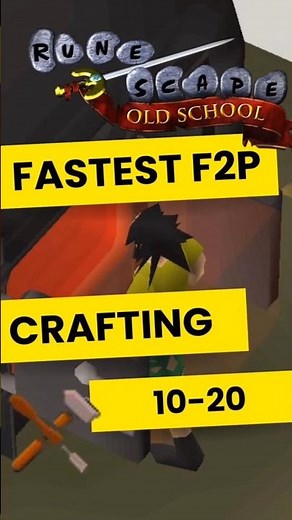 🔥 FAST F2P OSRS CRAFTING 🛠️ #2 : LEVEL FROM 10 TO 20! (🟡 GOLD AMULET METHOD) #osrs