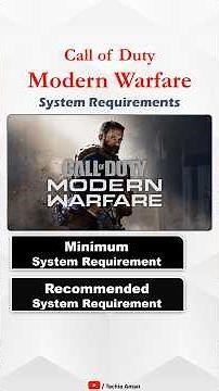 COD Modern Warfare System Requirements for PC | Minimum & Recommended #gaming #shorts
