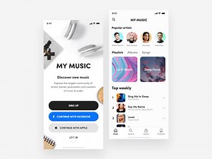 Music Player App🎵🤘 - Interactive Prototype
