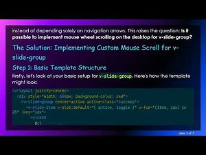 How to Enable Horizontal Mouse Scrolling on Vuetify's v-slide-group