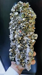 Geology Wonders - Incredible Pyrite on Quartz from...