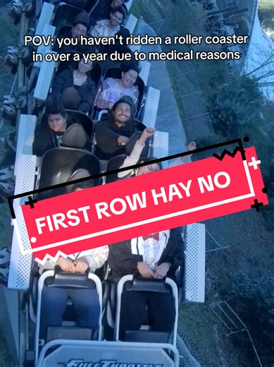 First Row Roller Coaster Experience at Six Flags