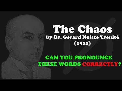The Unbelievable Poem That Explains English Pronunciation (The Chaos) - Dr. Gerard Nolst Trenité