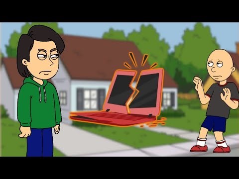 Classic Caillou Destroys Boris's Laptop/GROUNDED