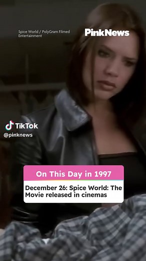 On this day in 1997: December 26: Spice World was released in cinemas. The film stars all five Spice Girls as they navigate their success, alien encounters, splitting up and racing across London to witness their friend give birth. Despite being negatively reviewed during its original release, retrospective reviews have rated the movie more positively. Spice World became a box office success, earning $56 million during it's run. #spicegirls #spiceworld #lgbtqia🏳️‍🌈 #wannabe